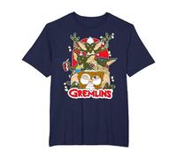 Gremlins Popcorn T-Shirt, Men's Big and Tall, Navy Blue, 5X Tall