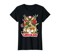 Gremlins Popcorn T-Shirt, Women, Black, X-Small