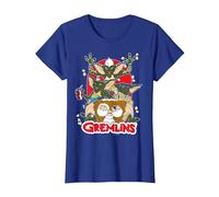 Gremlins Popcorn T-Shirt, Women, Royal Blue, X-Small