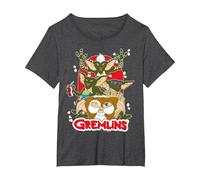 Gremlins Popcorn T-Shirt, Women's Plus, Dark Heather Grey, 3X
