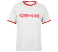 Gremlins Retro Logo T-Shirt - White/Red Ringer in Red | Size: XL Gremlins Red XL