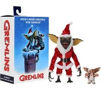 GREMLINS SANTA STRIPE AND GIZMO 7 INCH SCALE ACTION FIGURE