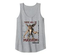 Gremlins There Will Be Mayhem Tank Top, Women, Heather Grey, Large