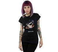 Gremlins Women's Gizmo Distressed Poster T-Shirt Large Black