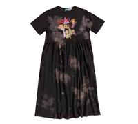Gremlins Women's Gizmo Star Tie Dye Midi Smock Dress in Charcoal | Size: 2XL Gremlins Charcoal 2XL