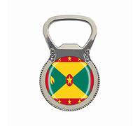 Grenada Flag Beer Bottle Opener Fridge Refrigerator Magnet Metal Glass Crystal Travel Souvenir Gift Home Decoration