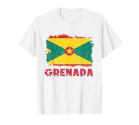 Grenada Flag Grenadian Pride Vintage Grenadian Roots Value Graphic T-Shirt, Men, White, S