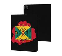 Grenada Flag Grenadian Rose Case Compatible for iPad Pro 2020/2021/2022 (12.9in) Tablet Cases Stand Protective Cover with Sleep/Wake