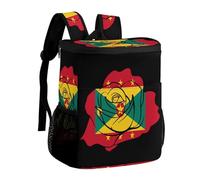 Grenada Flag Grenadian Rose Cooler Backpack Insulated Ice Chest Bag Lunch Box Rucksack for Men Women