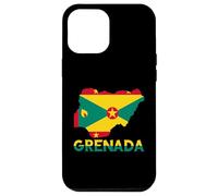 Grenada Flag Map Grenadian Pride Patriotic Grenadian Roots Case for iPhone 12 Pro Max