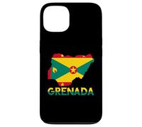 Grenada Flag Map Grenadian Pride Patriotic Grenadian Roots Case for iPhone 13