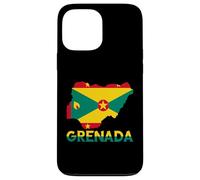 Grenada Flag Map Grenadian Pride Patriotic Grenadian Roots Case for iPhone 13 Pro Max