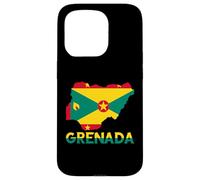 Grenada Flag Map Grenadian Pride Patriotic Grenadian Roots Case for iPhone 15 Pro