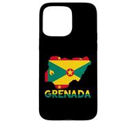 Grenada Flag Map Grenadian Pride Patriotic Grenadian Roots Case for iPhone 15 Pro Max