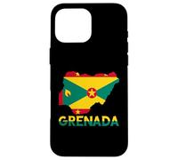Grenada Flag Map Grenadian Pride Patriotic Grenadian Roots Case for iPhone 16 Pro Max