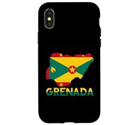 Grenada Flag Map Grenadian Pride Patriotic Grenadian Roots Case for iPhone X/XS