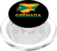 Grenada Flag Map Grenadian Pride Patriotic Grenadian Roots PopSockets PopGrip for MagSafe