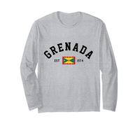 Grenada Flag Pride Caribbean Grenadian Long Sleeve T-Shirt