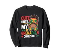 Grenada Flag Proud Grenadian Woman Sweatshirt