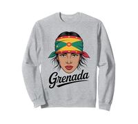 Grenada Flag Proud Grenadian Woman Sweatshirt