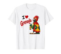 Grenada Flag Tshirt, Grenada t Shirt, Grenada maps for Kids Value Graphic T-Shirt, Men, White, S
