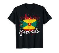 Grenada Flag Vintage Caribbean Souvenir Value Graphic T-Shirt