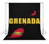 Grenada Grenadian Map Flag Photo Backdrop Background Curtain for Photography Photographic Studio