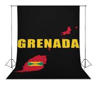Grenada Grenadian Map Flag Photo Backdrop Background Curtain for Photography Photographic Studio
