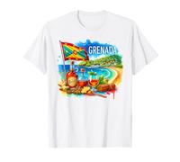 Grenada Island Rum Spice Beach Caribbean Souvenir T-Shirt