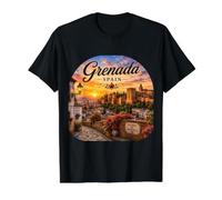 Grenada Spain Andalusia Alhambra Palace, Tapas Value Graphic T-Shirt, Men, Black, S