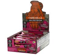 Grenade Carb Killa High Protein and Low Sugar Candy Bar, 12 x 60 g - Dark Chocolate Raspberry