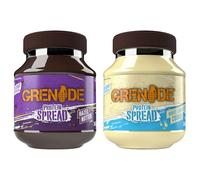 Grenade Duo Protein Spread Bundle - White Chocolate Cookie, 1 x 360 g Jar & Hazel Nutter, 1 x 360 g Jar