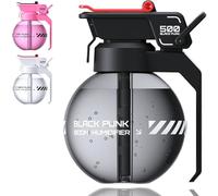 Grenade Humidifier, Creative Military Design, 500ml Quiet Ultrasonic Humidifier with 6H Auto Shut-Off, USB Rechargeable Portable Cyberpunk Style Fun Humidifiers for Bedroom Office Study (Black)