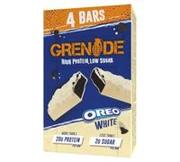 Grenade Oreo White Protein Bar - High Protein, Low Sugar, 4 x 60 g
