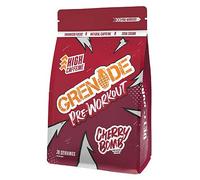 Grenade High Caffeine Pre Workout Powder with Natural Caffeine, Citrulline, Beta Alanine, Tyrosine & Betaine (20 Servings) - Cherry Bomb, 330 g (Pack of 1)