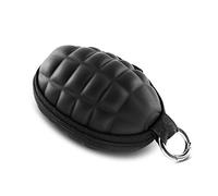 Grenade Style Pouch, Professional Coin Purse Keychain Case, Small EDC Pouch Holder for Money Change, Keys, Earphone Bag Pocket., Black