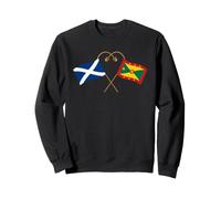 Grenadian Heritage Grenada Scotland Flag Grenadian Flag Sweatshirt
