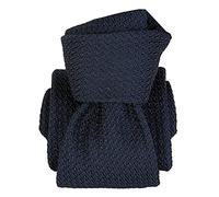 Grenadine Navy silk tie Segni and Disegni Beverly - navy - Segni et Disegni