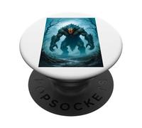 Grendel, Beowulf, dark swamp, mythological monster, primal PopSockets Adhesive PopGrip