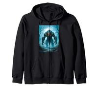 Grendel, Beowulf, dark swamp, mythological monster, primal Zip Hoodie