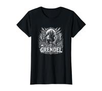 Grendel Night Hunger Walks Horror Beast Myth Value Graphic T-Shirt, Women, Black, S