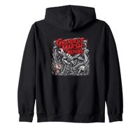 Grendels Marsh Repairs Viking Monster Swamp Horror Zip Hoodie