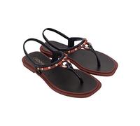 Grendha Women's Caju Exotica Sand Ad Grndha, Black/Orange, 3 UK