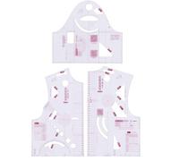 Grendly 1:3 Cloth Design Ruler Transparent French Curves Ruler Measuring Ruler Design Ruler Pattern Making for Dolls Sewing Tool