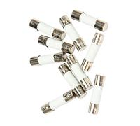 Grendly 10Pcs 250V 0.5A 500mA Fast Blow Ceramic Fuses Tubes 5mm x 20mm