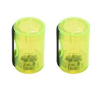 Grendly 2X Guitar Ukulele Sand Shaker Rhythm Ring Maraca Cabasa Wear on Finger Ukulele Accessories Black