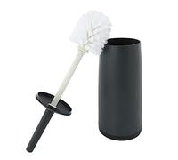 Grendly Toilet Brushes and Holders Toilet Bowl Brush with Holder Black for Bathrooms Modern Design Toilet Brush with Lid Longe