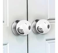 GRENFU Child Proof Door Knob Covers 6-Pack Universal Fit Baby Proof Door Knob Covers Prevents Toddlers from Opening Doors, Easy One-Hand Use for Adults Door Knob Child Proof Cover Child Door Locks
