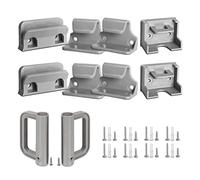 GRENFU Retractable Baby Gate Replacement Parts Kit Grey Pet Gate Full Set Wall Mounting Hardware with Brackets Anchors and Screws