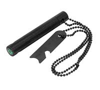 Grenhaven Fire Starter Flint Striker Lighter Kit with Compact Aluminum Case, 9000 Strikes Magnesium Ferrocerium Rod for Survival, Camping Hunting Outdoor Use - Includes Bottle Opener and Compass